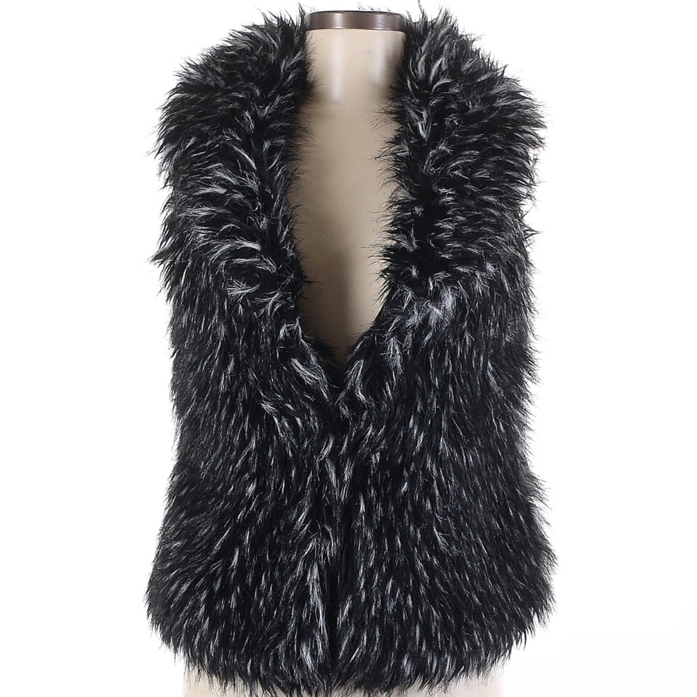 Grass Collection Faux Fur Vest